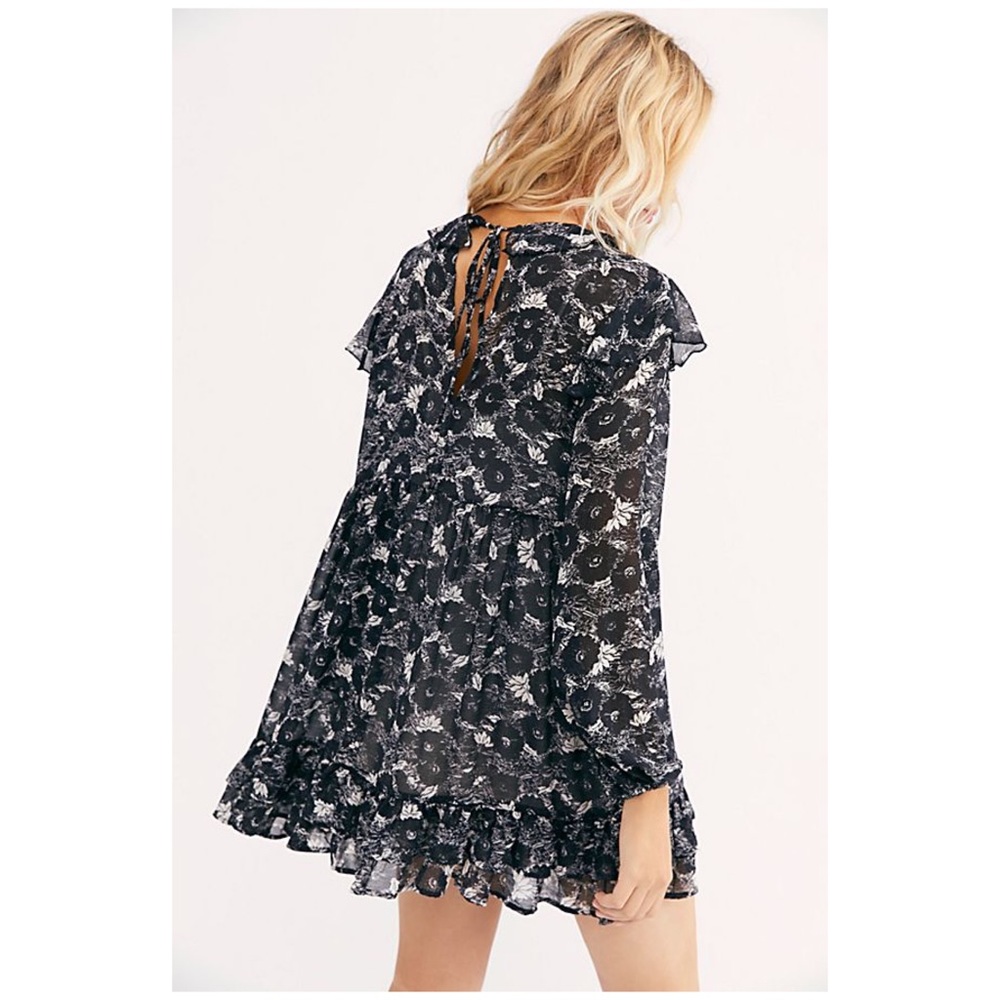 Free People These Dreams Mini Dress Size S Black - Picture 7 of 8